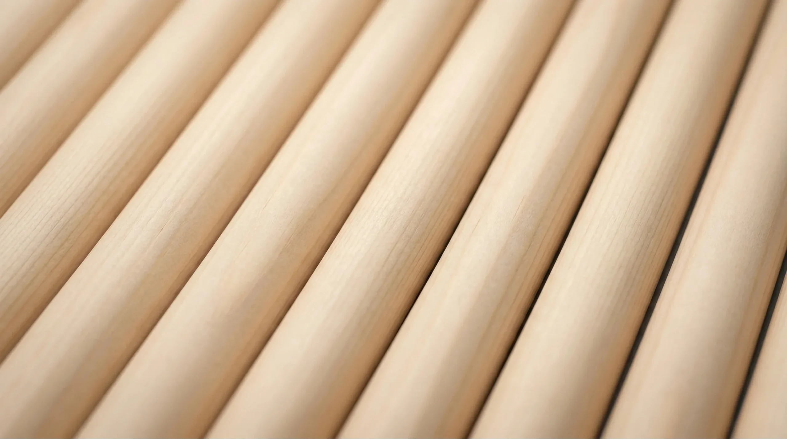 Detalle de la veta del tubo de pino natural Velmos